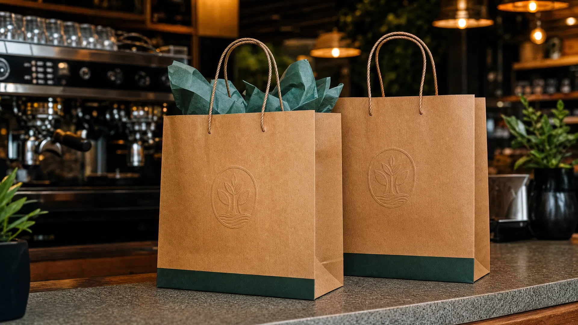 Paper Bags for food delivery and takeout