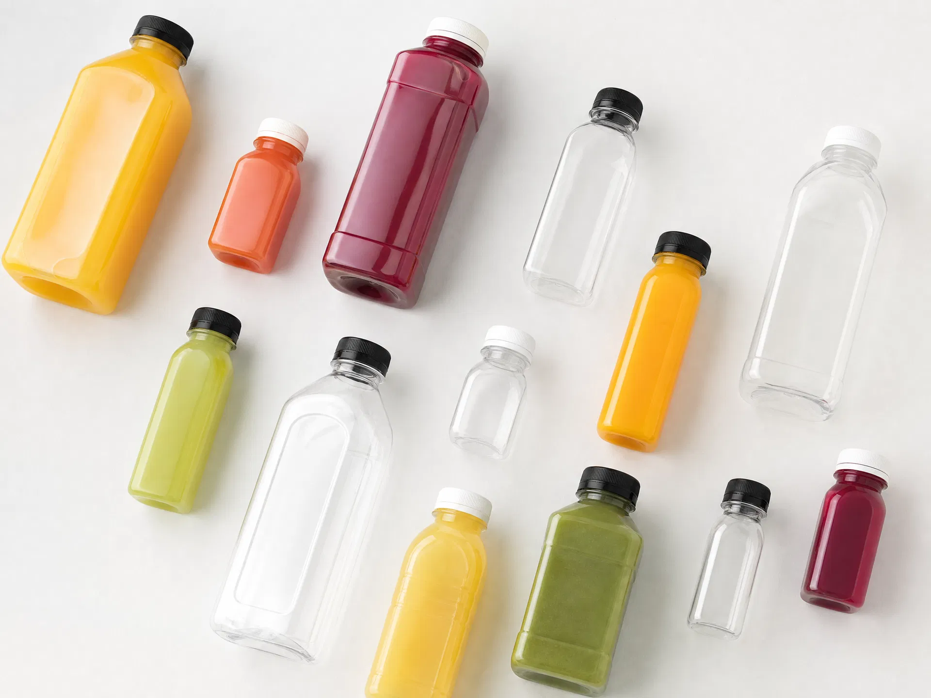 Custom mold development for PET beverage bottles — bespoke bottle shapes with dedicated tooling for franchise brands — CupsPak