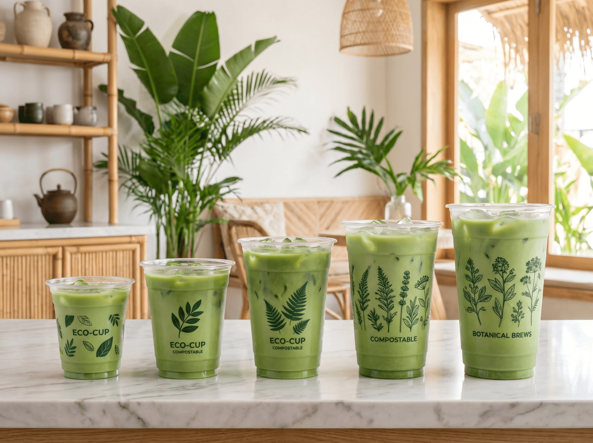 PLA compostable cold cups wholesale — biodegradable clear cold drink cups made from corn starch, industrially compostable, 78mm to 95mm diameter, eco-friendly cold cup manufacturer