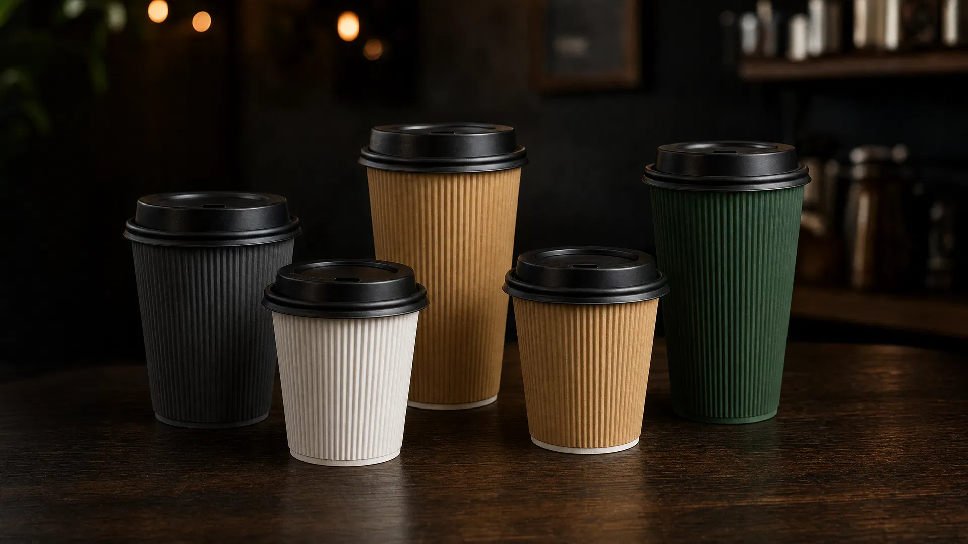 Ripple Wall Paper Cups for coffee shops — Premium takeaway