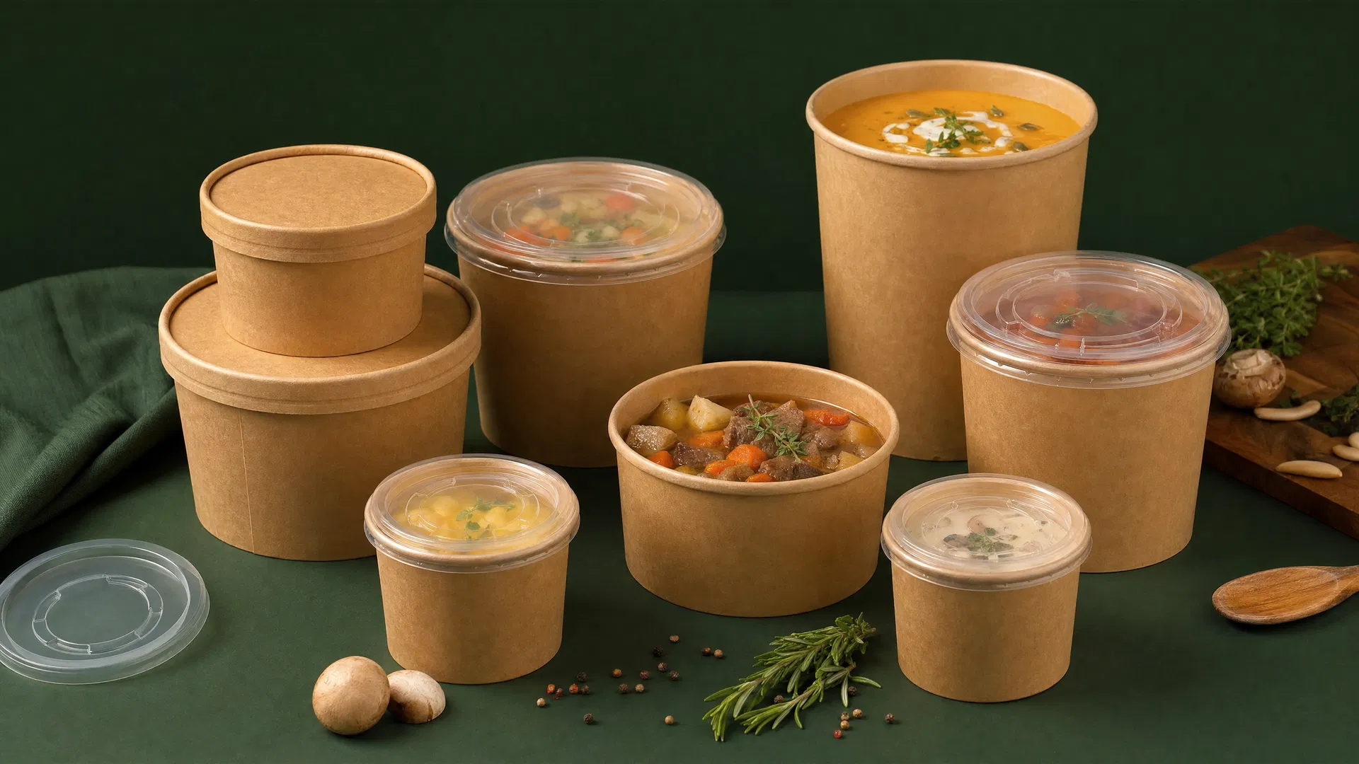 Soup Bowls for food delivery and takeout